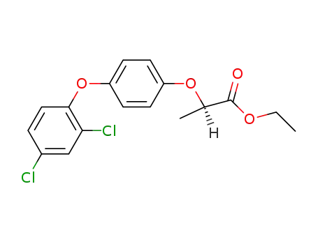 Molecular Structure of 71283-67-5 ((+)-2-<4-(2.4-Dichlorphenoxy)-phenoxy>-propionsaeure-ethylester)