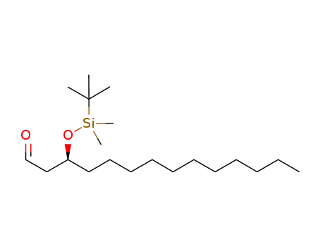 Molecular Structure of 108052-01-3 (Tetradecanal, 3-[[(1,1-dimethylethyl)dimethylsilyl]oxy]-, (3S)-)