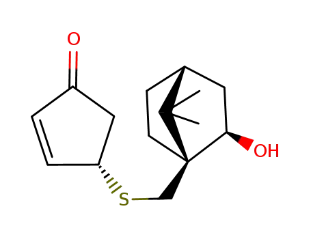 (S)-4-((1S,2R,4R)-2-Hydroxy-7,7-dimethyl-bicyclo[2.2.1]hept-1-ylmethylsulfanyl)-cyclopent-2-enone