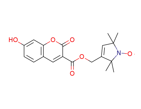 3-(7-hydroxycoumarinyl-3-carboxymethyl)-2,2,5,5-tetramethylpyrroline-1-oxyl
