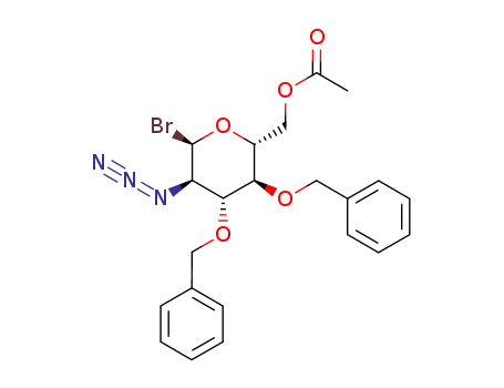 2-Azido-2-deoxy-3-O,4-O-dibenzyl-6-O-acetyl-α-D-glucopyranosyl bromide