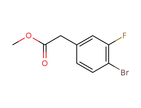 Molecular Structure of 942282-41-9 (Methyl 2-(4-bromo-3-fluorophenyl)acetate)