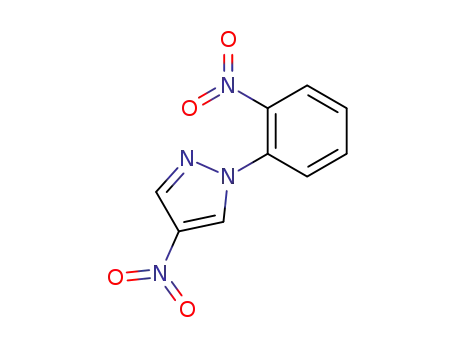 Molecular Structure of 62569-41-9 (1H-Pyrazole, 4-nitro-1-(2-nitrophenyl)-)
