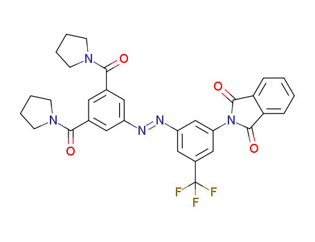 (E)-2-(3-((3,5-di(pyrrolidine-1-carbonyl)phenyl)diazenyl)-5-(trifluoromethyl)phenyl)-isoindoline-1,3-dione