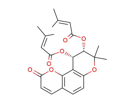 Molecular Structure of 15575-57-2 (3,4-disenecioyloxy-3,4-dihydroseselin)