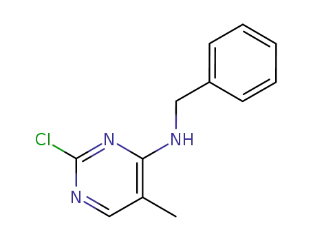 Molecular Structure of 91396-13-3 (2-CHLORO-4-BENZYLAMINO-5-METHYLPYRIMIDINE)