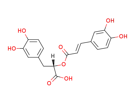 (2S)-3-(3,4-dihydroxyphenyl)-2-{[(2E)-3-(3,4-dihydroxyphenyl)prop-2-enoyl]oxy}propanoic acid