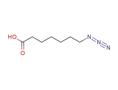 Molecular Structure of 135920-28-4 (7-azidoheptanoic acid)