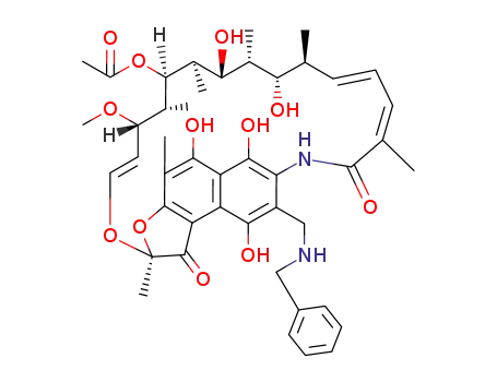 Molecular Structure of 63624-40-8 ((14E,24E)-8-[(benzylamino)methyl]-5,6,9,17,19-pentahydroxy-23-methoxy-2,4,12,16,18,20,22-heptamethyl-1,11-dioxo-1,2-dihydro-2,7-(epoxypentadeca[1,11,13]trienoimino)naphtho[2,1-b]furan-21-yl acetate)