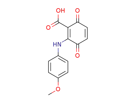 1,4-Cyclohexadiene-1-carboxylic acid,
2-[(4-methoxyphenyl)amino]-3,6-dioxo-