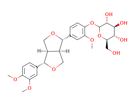 (+)-Pinoresinol monomethyl ether 4-O-β-D-glucoside CAS No:74957-57-6
