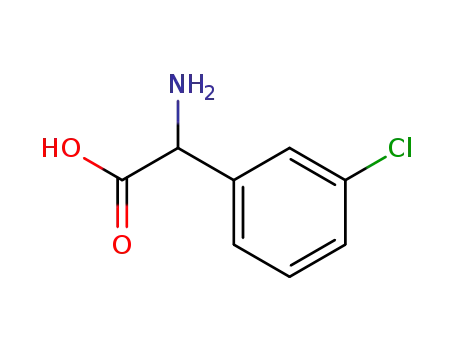 Molecular Structure of 7292-71-9 (AMINO-(3-CHLORO-PHENYL)-ACETIC ACID)