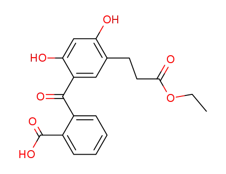 2'-carboxy-2,4-dihydroxy-5-(2-ethoxycarbonylethyl)benzophenone