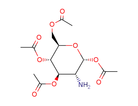 Molecular Structure of 17460-45-6 (TETRA-O-ACETYL-2-AMINO-2-DEOXY-ALPHA-D-GLUCOPYRANOSE)