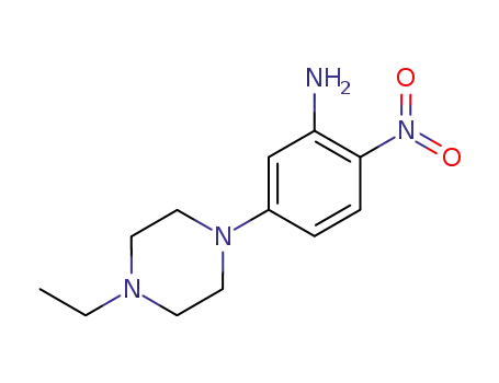 Molecular Structure of 23470-40-8 (5-(4-ethylpiperazin-1-yl)-2-nitrophenylamine)