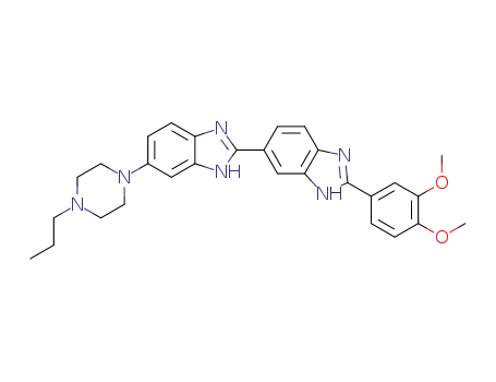 5-(4-propylpiperazin-1-yl)-2-[2′-(3,4-dimethoxyphenyl)-5′-benzimidazolyl]benzimidazole