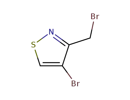 Molecular Structure of 4576-96-9 (Isothiazole, 4-bromo-3-(bromomethyl)-)