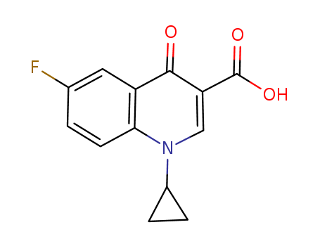 3-Quinolinecarboxylic acid, 1-cyclopropyl-6-fluoro-1,4-dihydro-4-oxo-