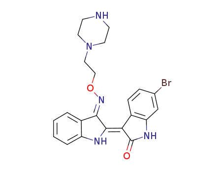 (2'Z-3'E)-6-bromoindirubin-3'-[O-(2-piperazin-1-ylethyl)oxime]