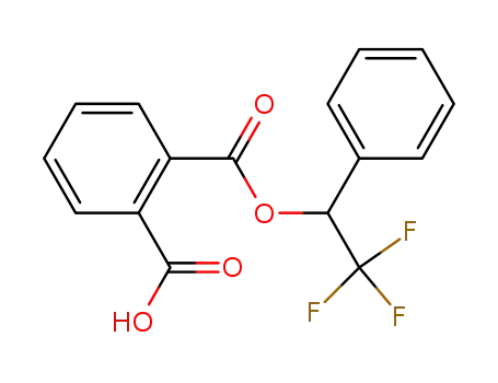 Molecular Structure of 573-78-4 (2-[(2,2,2-trifluoro-1-phenylethoxy)carbonyl]benzoic acid)