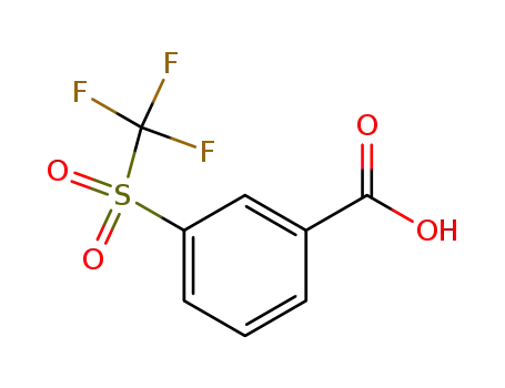 Molecular Structure of 952-69-2 (Benzoic acid, 3-[(trifluoromethyl)sulfonyl]-)