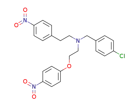 Molecular Structure of 226992-23-0 (N-(p-chlorobenzyl)-N-[2-(p-nitrophenoxy)ethyl]-p-nitrophenethylamine)