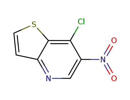 Molecular Structure of 110651-92-8 (7-chloro-6-nitrothieno[3,2-b]pyridine)
