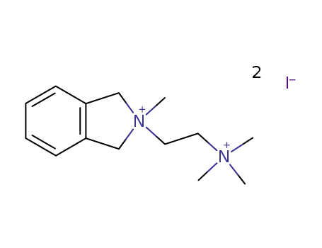 Molecular Structure of 15471-43-9 (2-methyl-2-[2-(trimethylammonio)ethyl]-2,3-dihydro-1H-isoindolium diiodide)