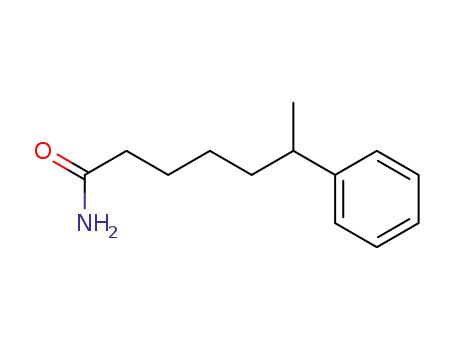 Molecular Structure of 18093-32-8 (6-phenyl-heptanoic acid amide)