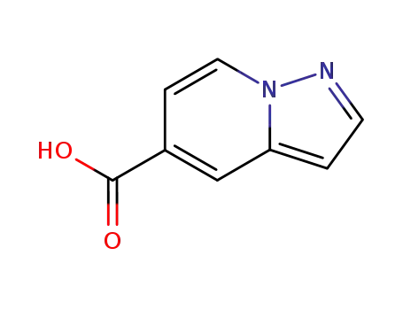Molecular Structure of 104468-87-3 (Pyrazolo[1,5-a]pyridine-5-carboxylic acid)