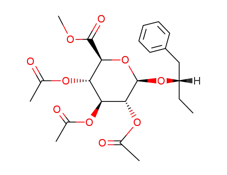 <i>O</i><sup>2</sup>,<i>O</i><sup>3</sup>,<i>O</i><sup>4</sup>-triacetyl-<i>O</i><sup>1</sup>-((<i>S</i>)-1-benzyl-propyl)-β-D-glucopyranuronic acid methyl ester