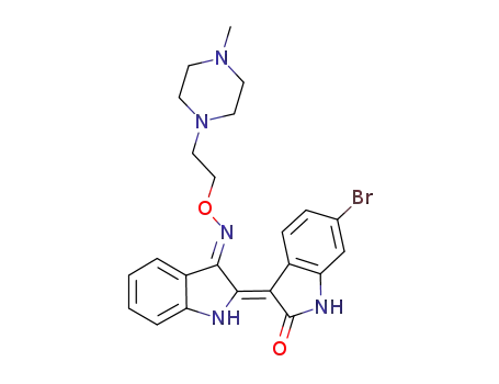 (2'Z-3'E)-6-bromoindirubin-3'-{O-[2-(4-methyl-piperazin-1-yl)ethyl]oxime}