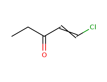 Molecular Structure of 105-32-8 (Ethyl β-Chlorovinyl Ketone)