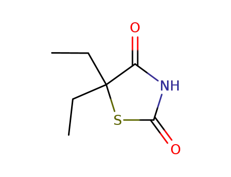 Molecular Structure of 89295-61-4 (2,4-Thiazolidinedione, 5,5-diethyl-)