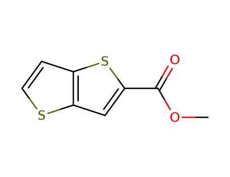 Molecular Structure of 98800-10-3 (METHYL THIENO[3,2-B!THIOPHENE-2-CARBOXYLATE, 97)