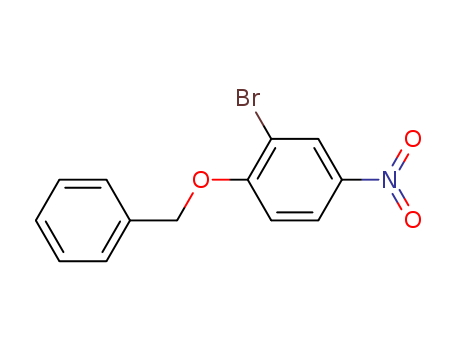 Molecular Structure of 191602-86-5 (Benzene, 2-bromo-4-nitro-1-(phenylmethoxy)-)