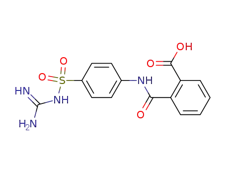 Molecular Structure of 40265-97-2 (2-{[4-({[amino(imino)methyl]amino}sulfonyl)anilino]carbonyl}benzoic acid)