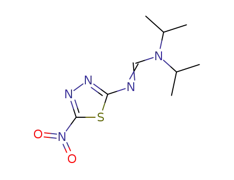 <i>N</i>,<i>N</i>-diisopropyl-<i>N</i>'-(5-nitro-[1,3,4]thiadiazol-2-yl)-formamidine