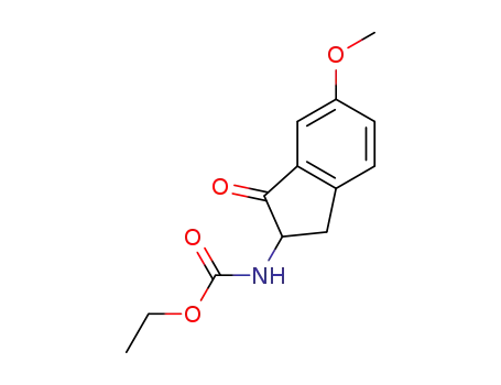 ethyl 6-methoxy-1-oxo-2,3-dihydro-1H-inden-2-ylcarbamate