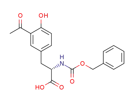 Molecular Structure of 262360-92-9 (N-benzyloxycarbonyl-L-3-(3-acetyl-4-hydroxyphenyl)alanine)