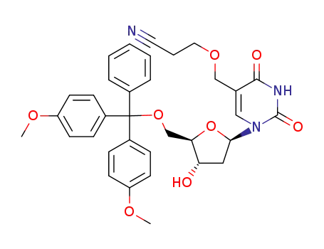 5-(2-cyanoethyl)hydroxymethyl-5'-(4,4'-dimethoxytrityl)-2'-deoxyuridine