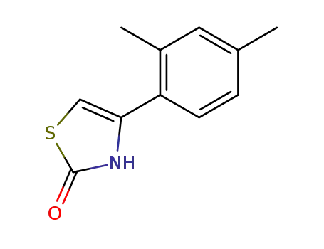 Molecular Structure of 99842-63-4 (4-(2,4-dimethyl-phenyl)-3<i>H</i>-thiazol-2-one)