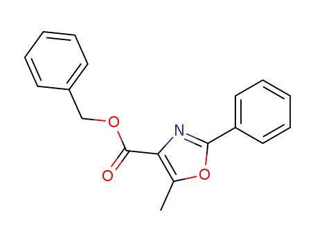 4-Oxazolecarboxylic acid, 5-methyl-2-phenyl-, phenylmethyl ester