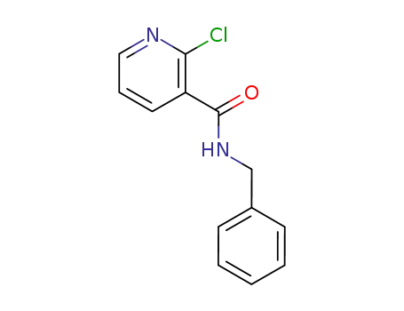 Molecular Structure of 65423-28-1 (N3-BENZYL-2-CHLORONICOTINAMIDE)