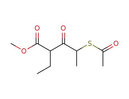 Pentanoic acid, 4-(acetylthio)-2-ethyl-3-oxo-, methyl ester