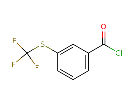 Molecular Structure of 51748-28-8 (Benzoyl chloride, 3-[(trifluoromethyl)thio]-)