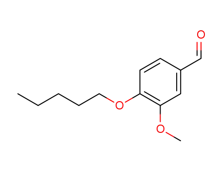 Molecular Structure of 93206-92-9 (Benzaldehyde, 3-methoxy-4-(pentyloxy)-)