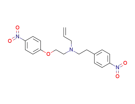Molecular Structure of 446877-49-2 (N-allyl-N-[2-(p-nitrophenoxy)ethyl]-p-nitrophenethylamine)