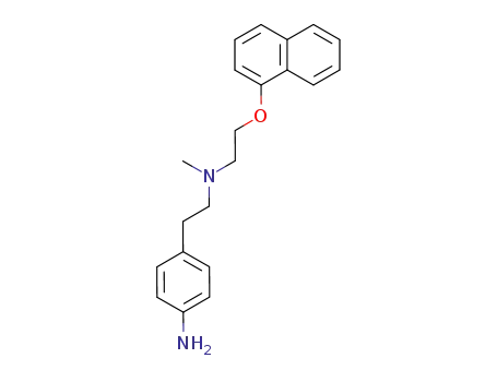 Molecular Structure of 860616-33-7 (4-(2-{methyl-[2-(naphthalen-1-yloxy)-ethyl]-amino}-ethyl)-phenylamine)