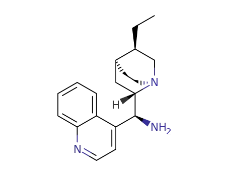 Molecular Structure of 1253690-81-1 ((S)-((1S,2S,4S,5R)-5-ethylquinuclidin-2-yl)(quinolin-4-yl)methanamine)